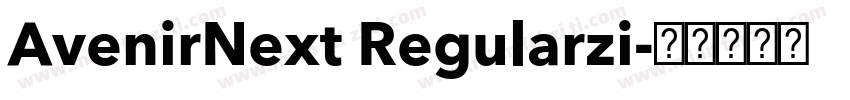 AvenirNext Regularzi字体转换